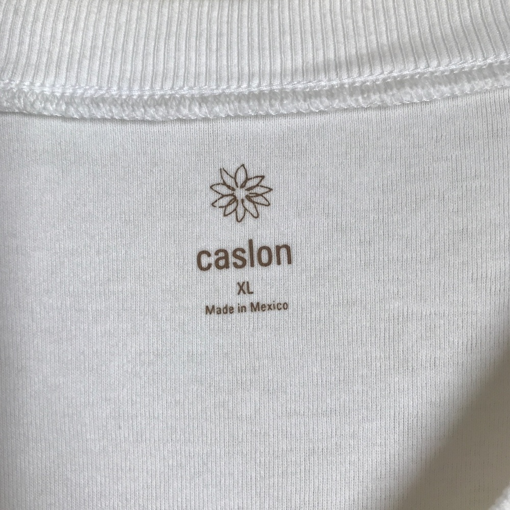 CASLON WHITE COTTON TEE SHIRT NWOT - Picture 3 of 5